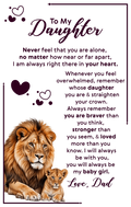 To My Daughter Your Crown – Leather Journal