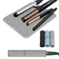 Oversize Silicone Heat Resistant Mat for Curling Iron Hair Straightener Flat Irons and Hot Hair Styling Tools Portable Wrap Cover with Velcro for Home Travel Gym Salon(14.2" x 11")